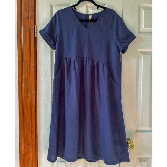 Grae Cove | Dresses | Grae Cove Navy Linen Dress | Poshmark Grae Cove | Dresses | Grae Cove Navy Linen Dress | Poshmark